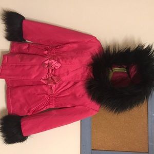 Cooper Key Pink Girls Jacket